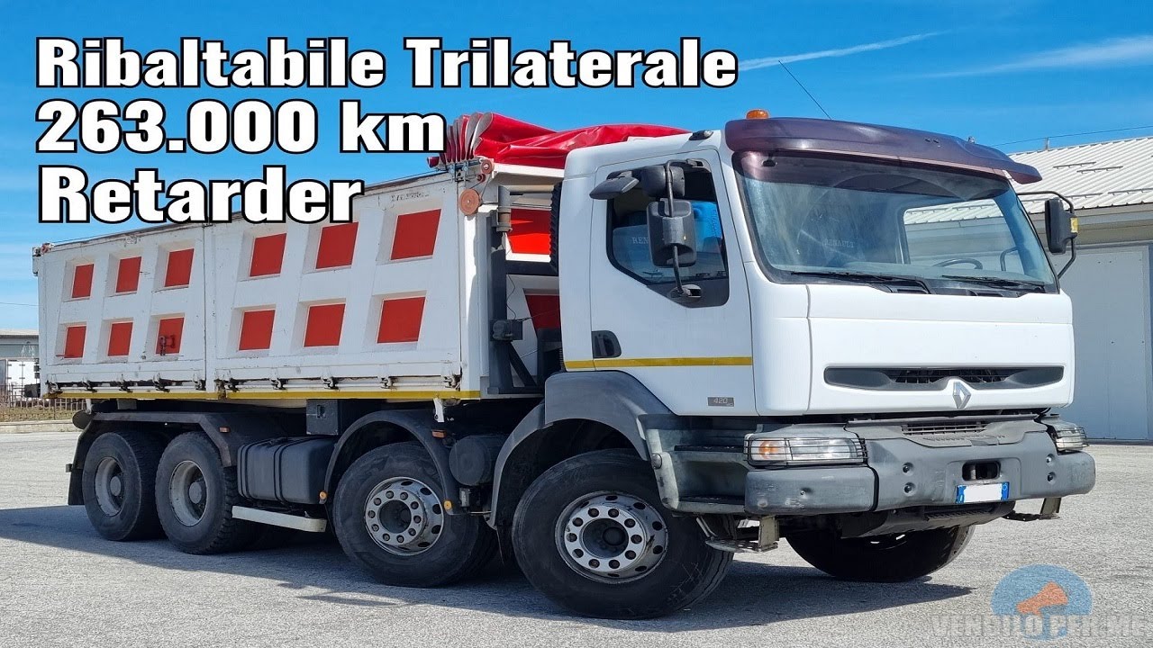 BRRN1008 - Renault Kerax 420 Ribaltabile Trilaterale | Retarder