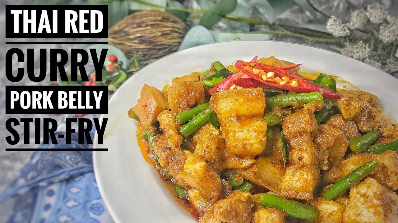 Pad Prik King Pork Belly (Рецепт жаркого с красным карри по-тайски) | Thai Girl in the Kitchen