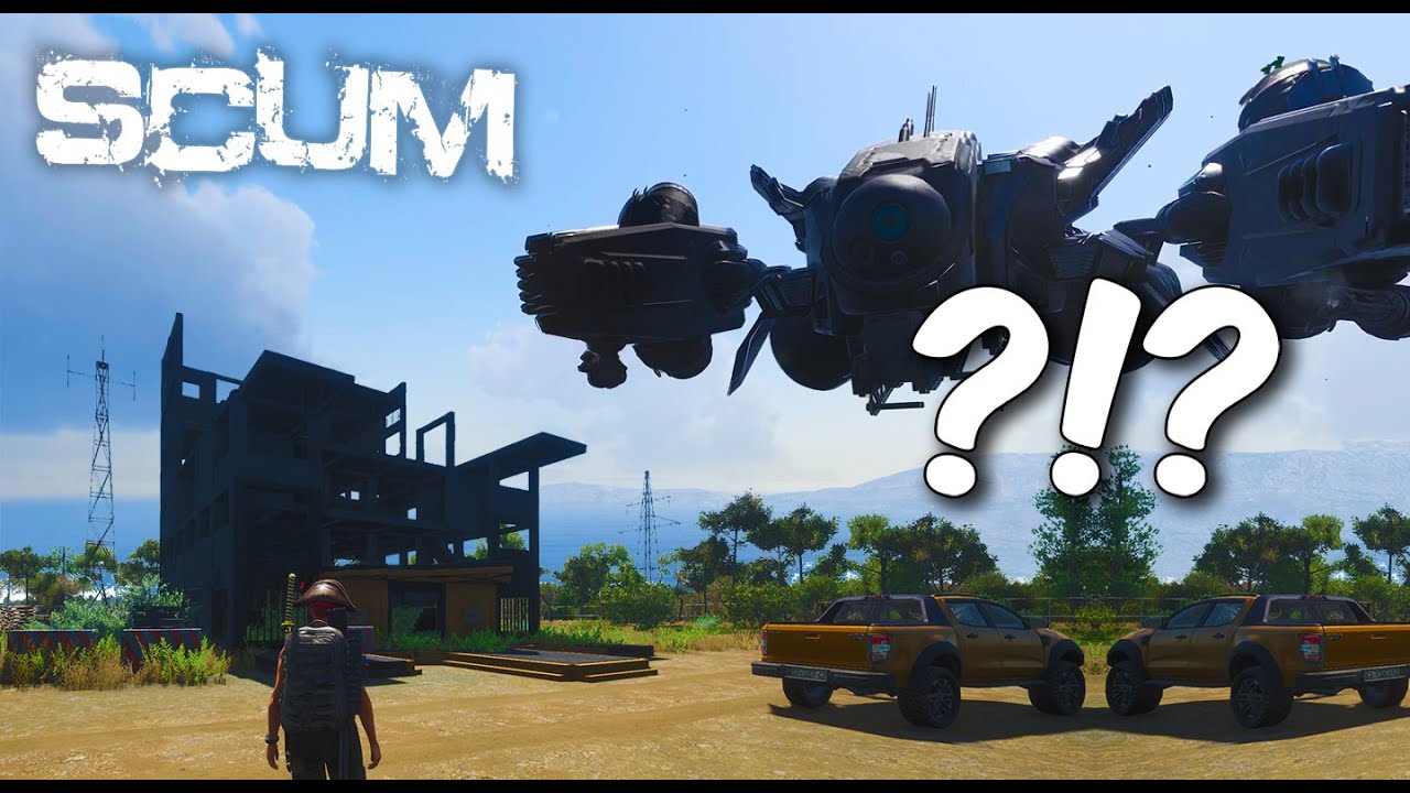 FORCE Dropships & Sentries to RUN AWAY | SCUM