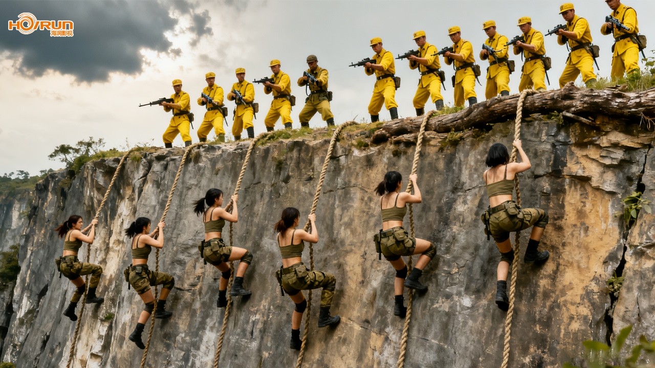日軍窮追不捨，5女特工攀下懸崖逃脫後，殺慘日軍 ⚔️ 抗日擂台| Kung Fu