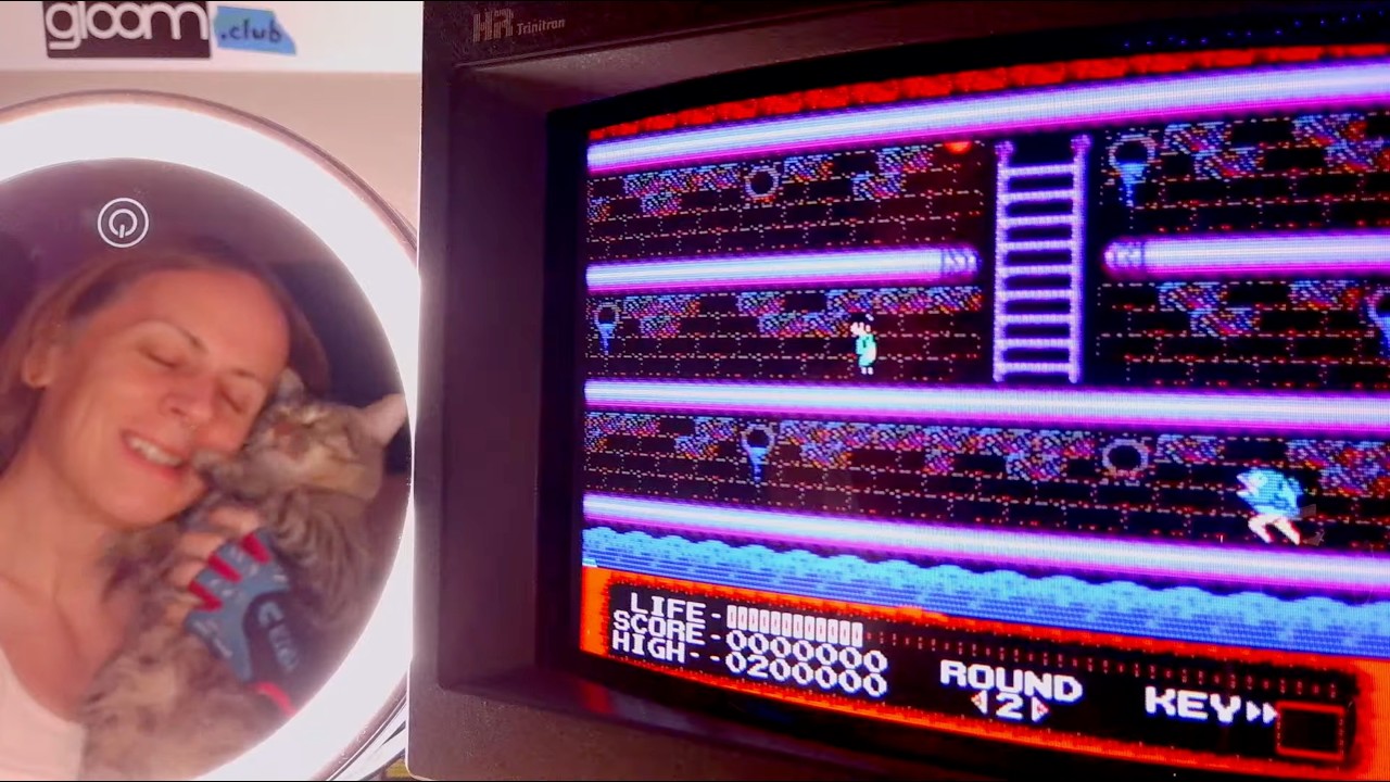 Monster Party (NES) on CRT