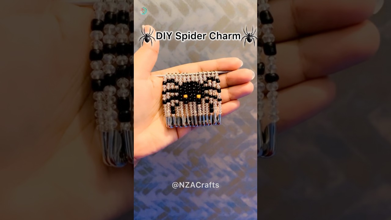 DIY Spider Charm (721) ASMR Tutorial #diy #gift #viral #shorts #asmr #usashorts