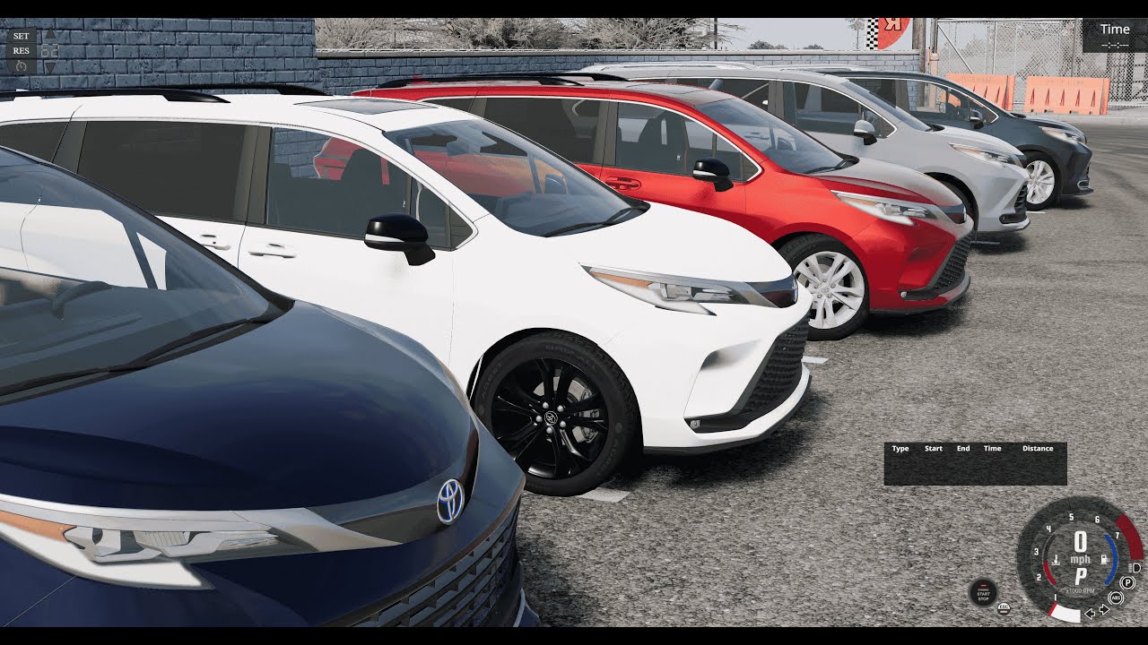 BeamNG drive 2022 Toyota Sienna 1 0