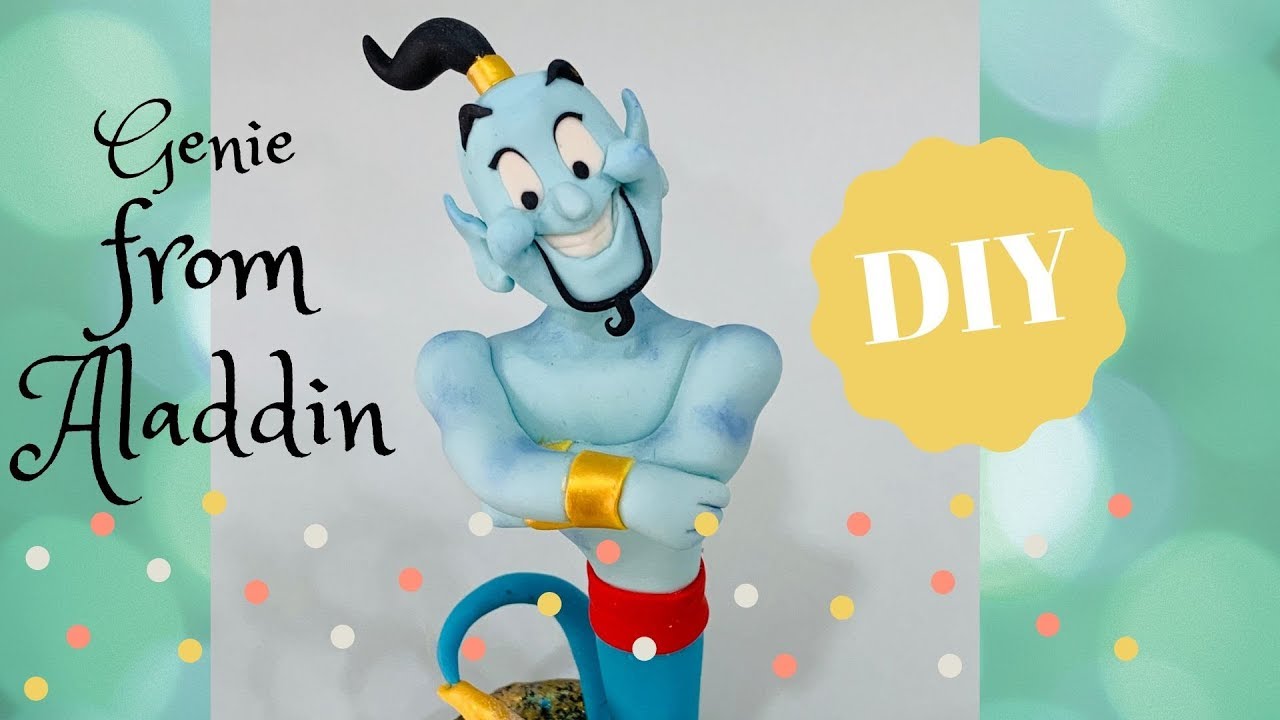 How to make Genie from Aladdin / 如何製作神燈精靈 / 黏土教學製作