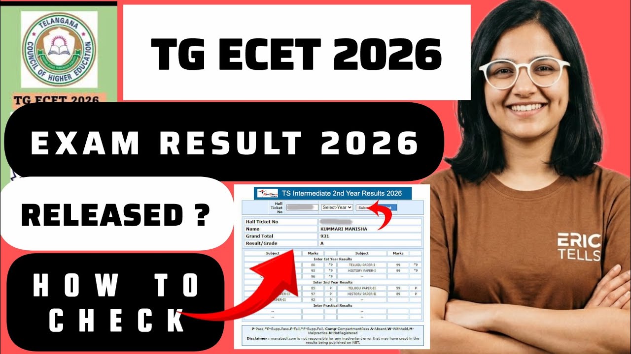 tg ecet result 2026 | telangana ecet result 2026