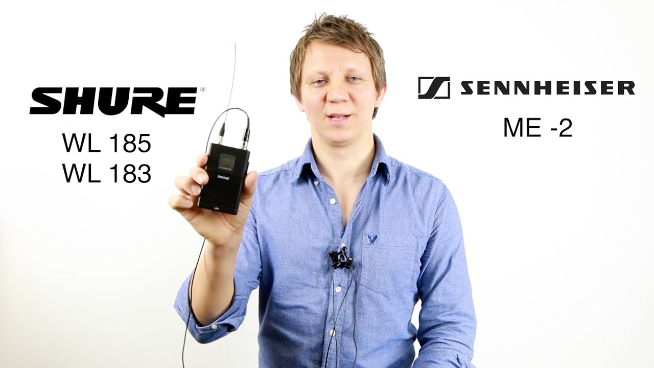 Shure WL 185 vs 183 vs Sennheiser ME 2 Lavalier Microphone Comparison
