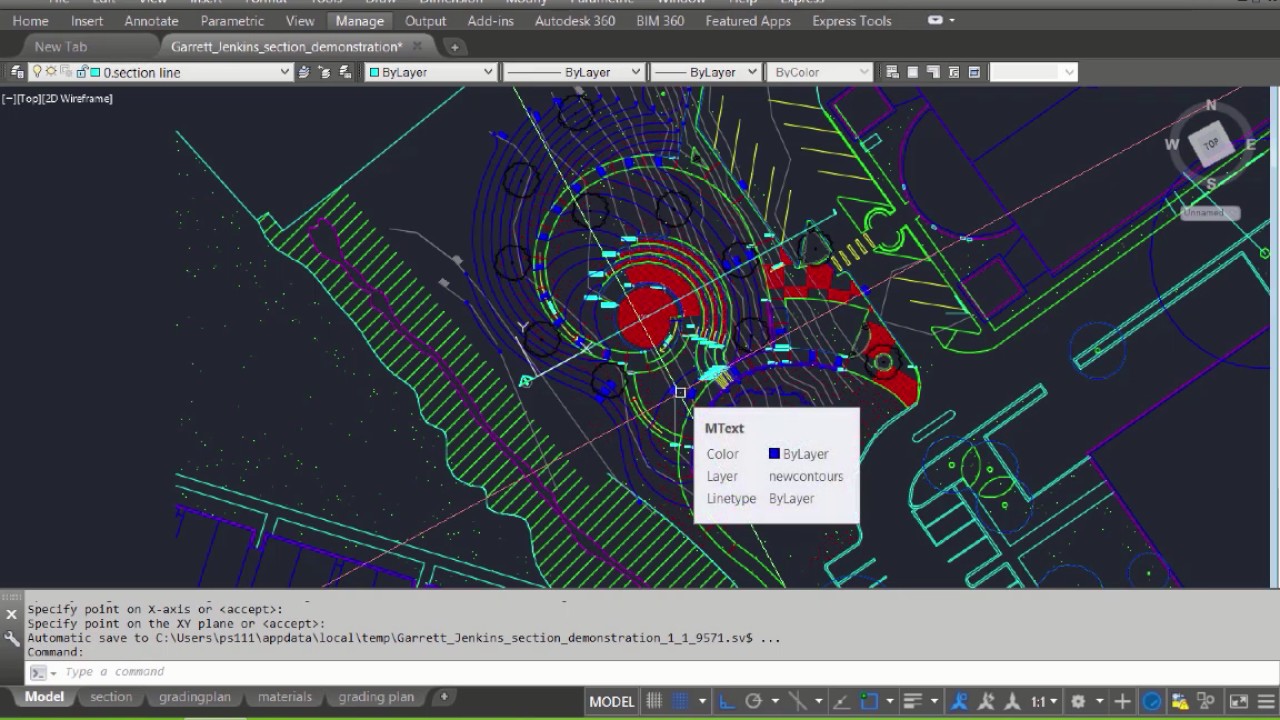 How to Rotate the UCS (Crosshairs) and the PLAN (Compass) in AutoCAD