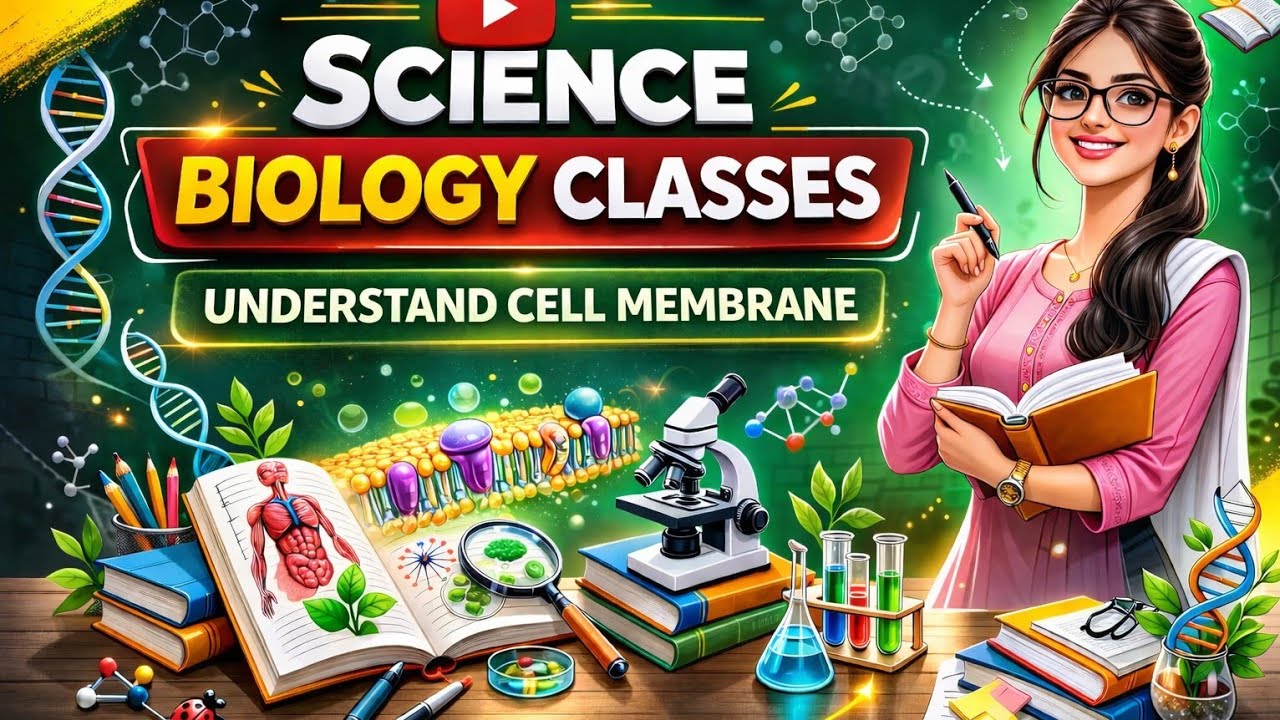 Cell Membrane for Class 9–10. Perfect for quick revision.#CellMembrane #Biology #Science#4