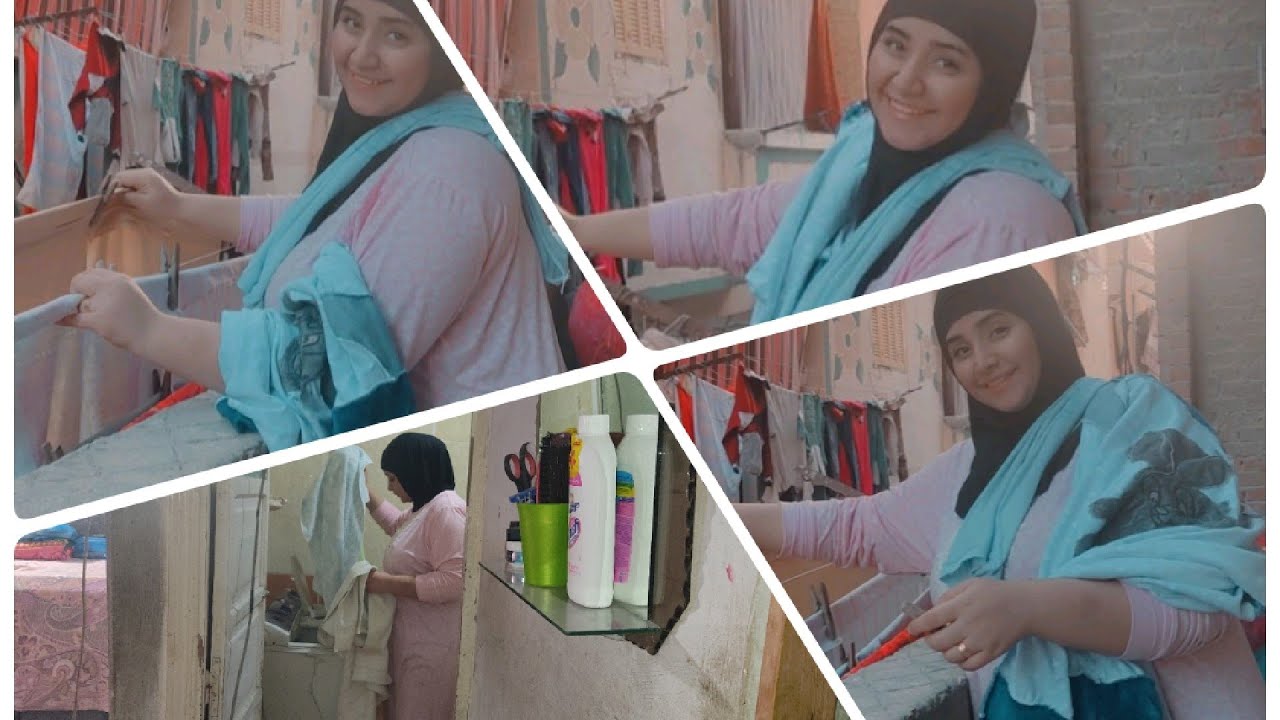 #روتين_غسيل_بيت_العيلة_الي_يقطم_الظهر رغم تعبي ووحدتي قمت واتشجعت وغسلت غسيل الشتاء🤦محدش جبر خاطري😭