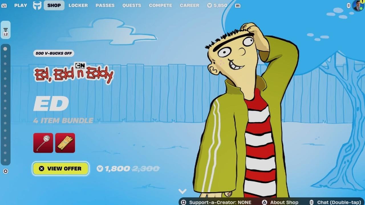 Fortnite NEW ED SET FROM ED EDD N EDDY! ITEM SHOP JANUARY 24TH 2026