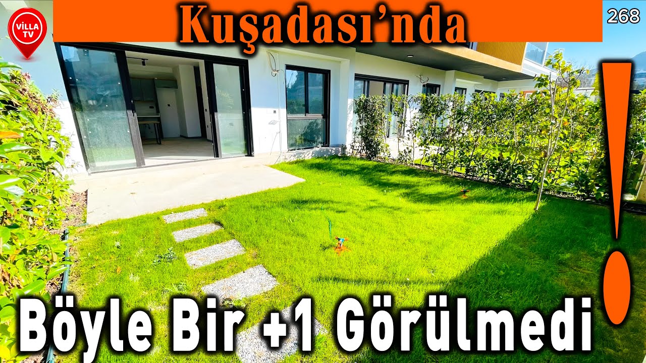 Обзор дома 1+1 с садом в Кушадасы | Роскошная квартира на продажу в Кушадасы