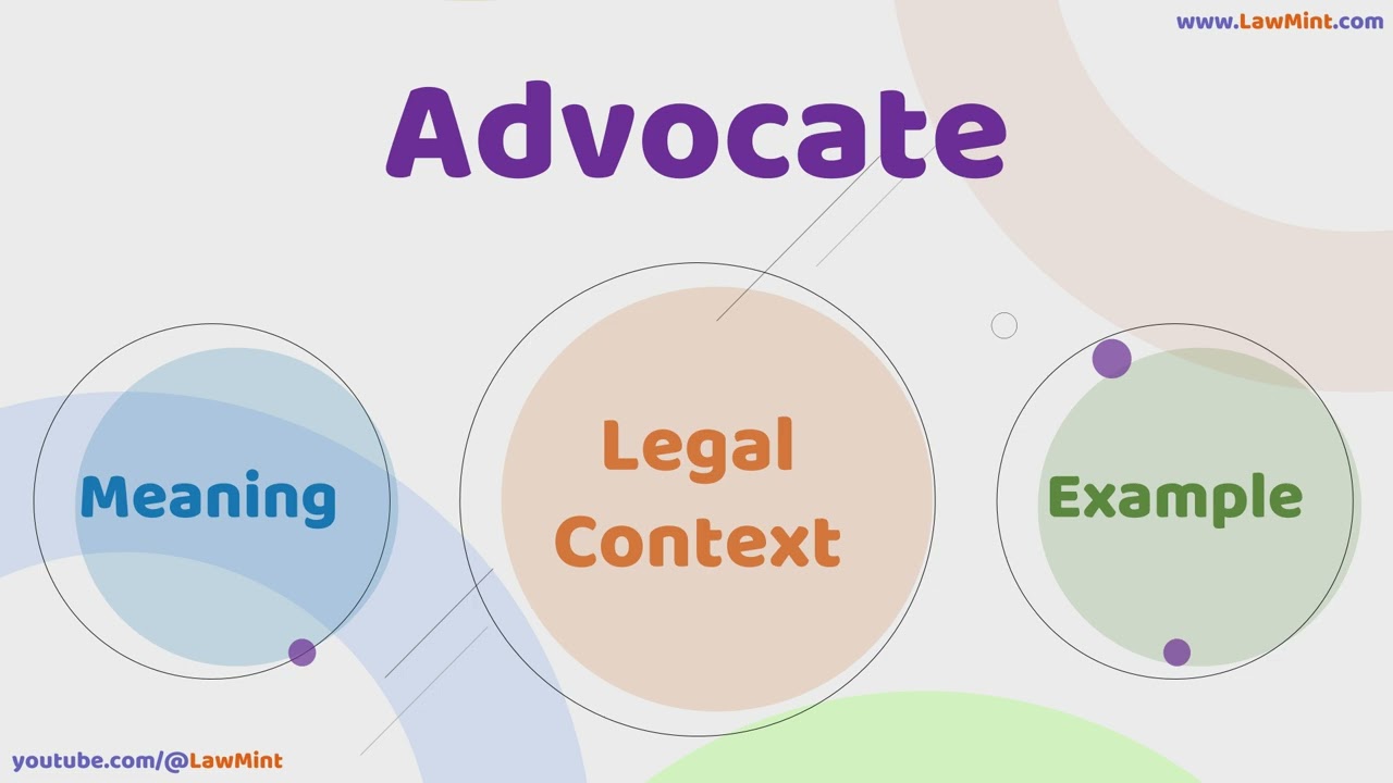 Advocate Meaning Legal Context & Example Legal Terms Simplified @LawMint