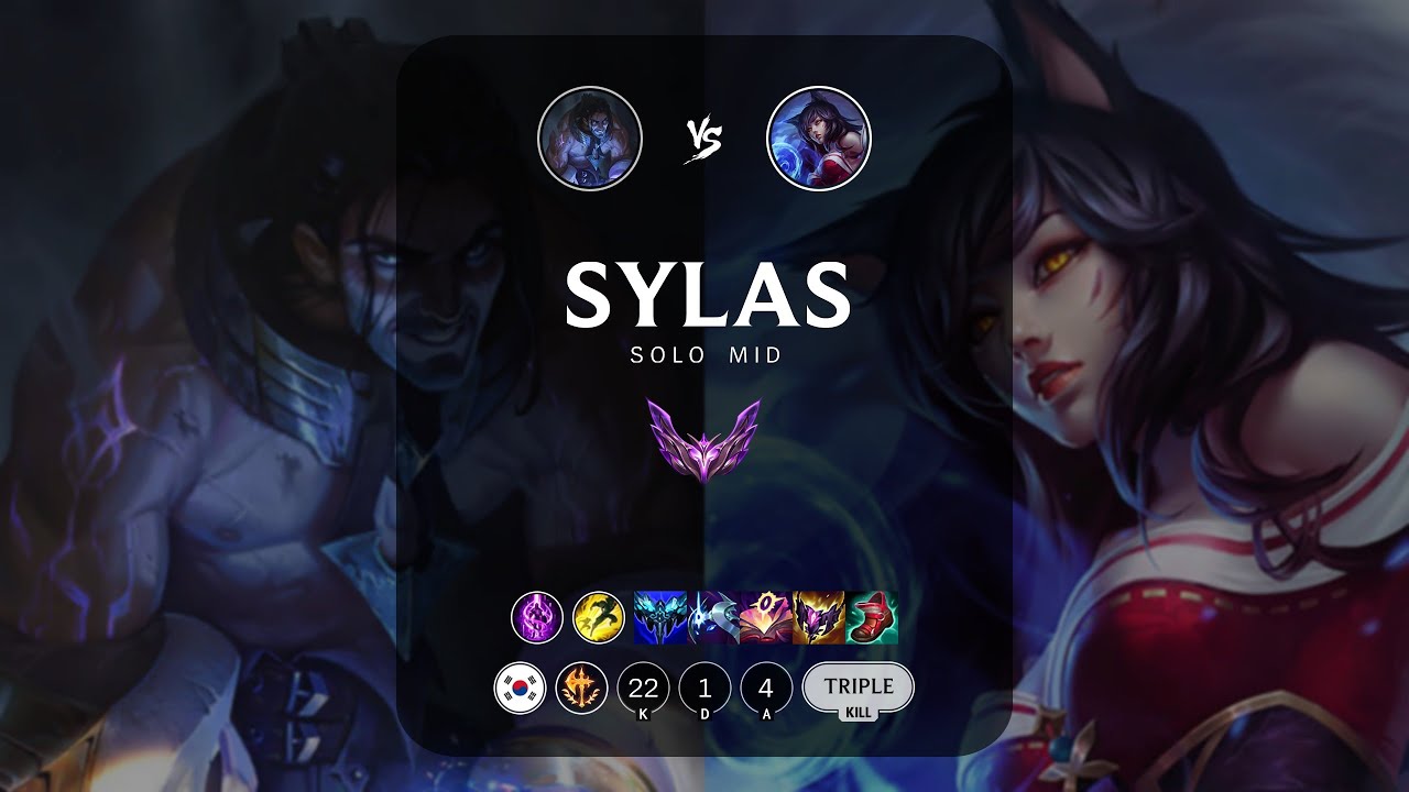Sylas Mid vs Ahri - KR Master Patch 13.7