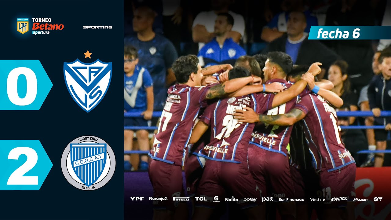 VÉLEZ 0 - 2 GODOY CRUZ I Resumen del partido | #TorneoBetano Apertura 2025