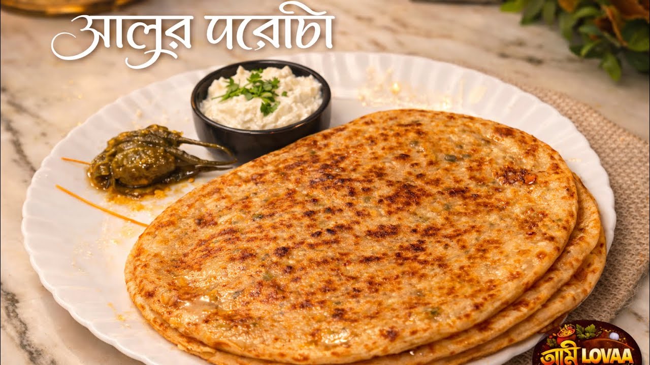 ঘরোয়া স্টাইলে আলু পরোটা | Perfect Aloo Paratha at Home