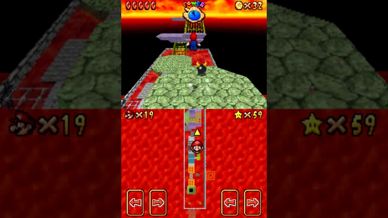 Super Mario 64 DS Part 57 Bowser in the Fire Sea