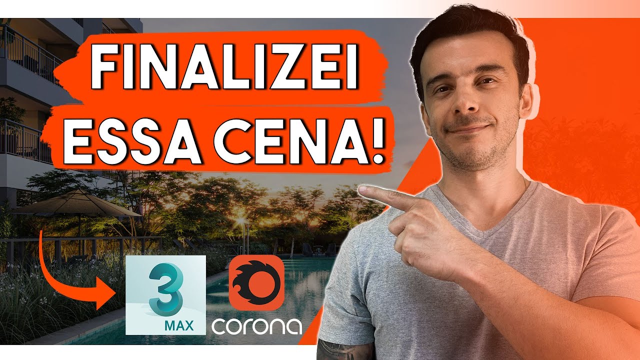 FINALIZANDO UMA CENA DE PISCINA EXTERNA (3DMAX/CORONA)