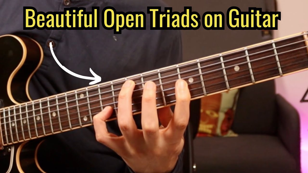 Embracing Beautiful Open Triads on guitar ✨