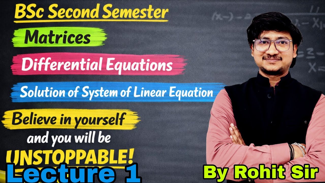 Solution of System of Linear Equations | BSc 2nd Semester Mathematics | Augmented matrix bsc 2nd sem