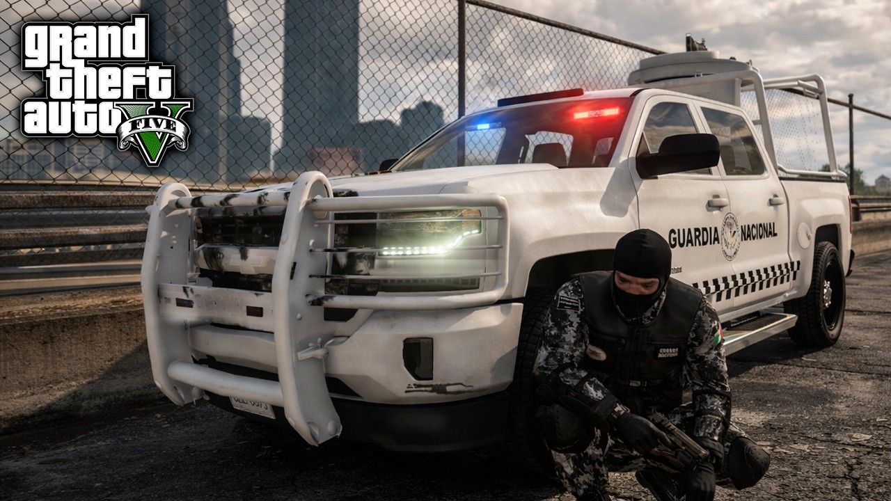 GTA5 | GUARDIA NACIONAL 🇲🇽 PERSECUCION EXTREMA VS CRIMINALES!🔥