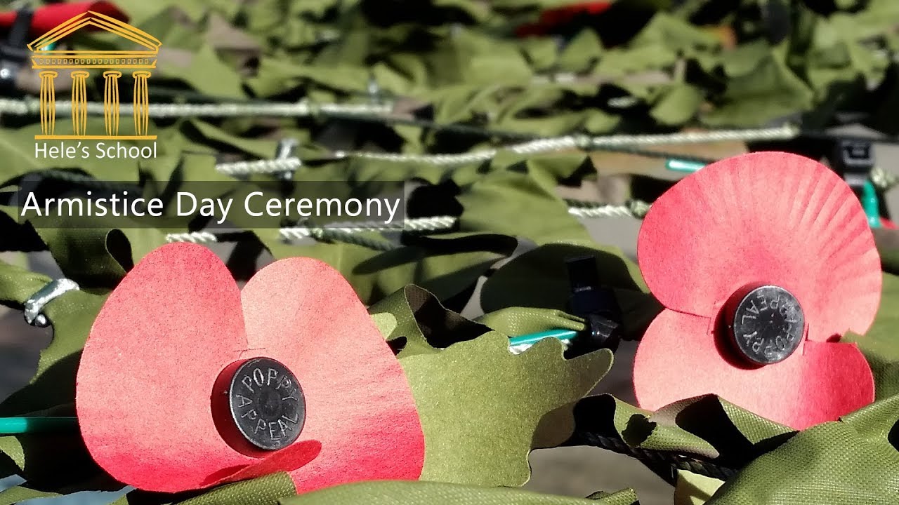 Hele's School Armistice Day Ceremony 2017