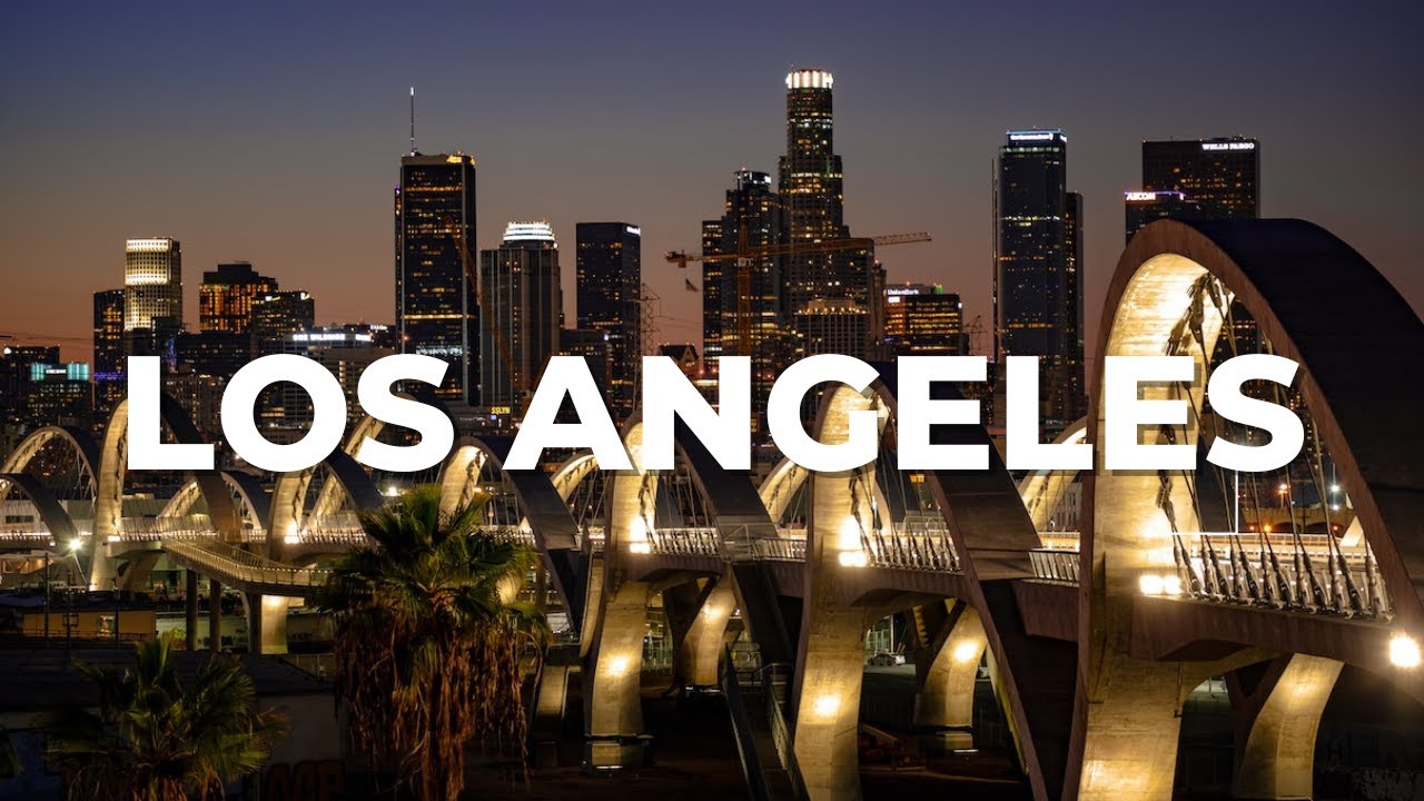 10 Hours of Aerial Serenity: Flying Drone over Los Angeles in 4K | Piano Relaxing Music