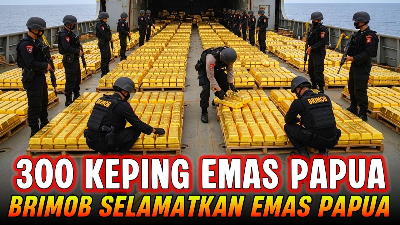 BRIMOB SELAMATKAN 300 KEPING EMAS YANG HAMPIR DI JUAL KE LUAR NEGERI‼️
