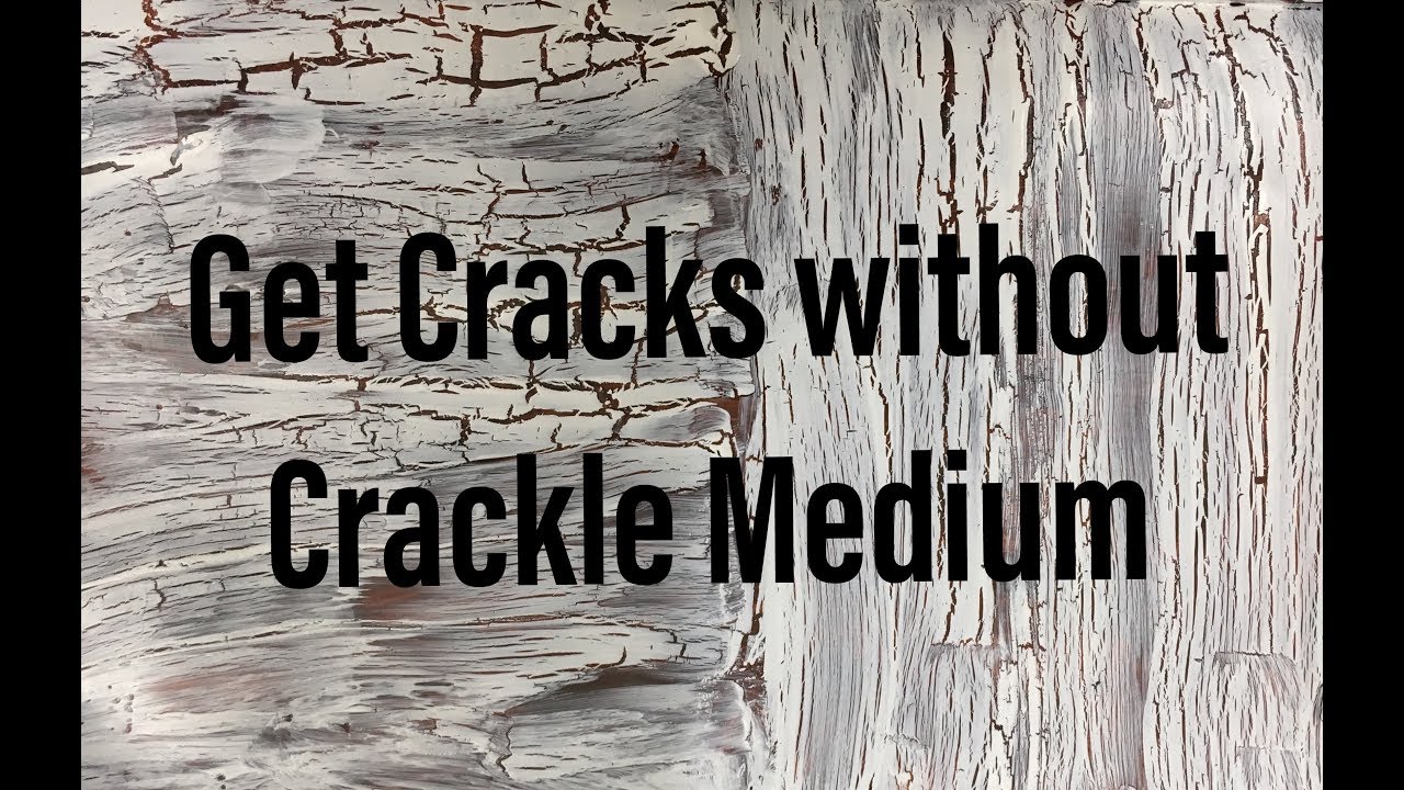How to make get cracks without crackle medium|DIY crackle medium|alternative to crackle medium
