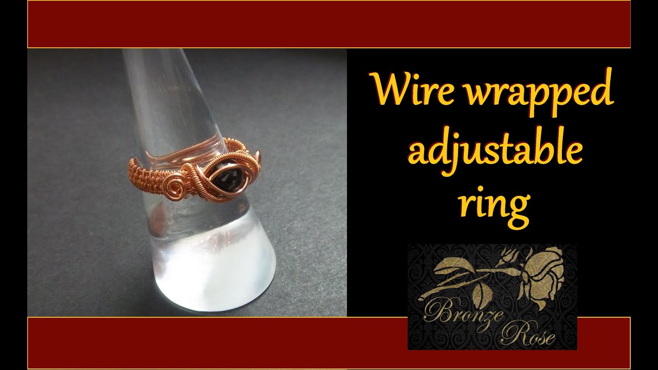 Wire wrapping tutorial - How to make an adjustable wire wrapped ring