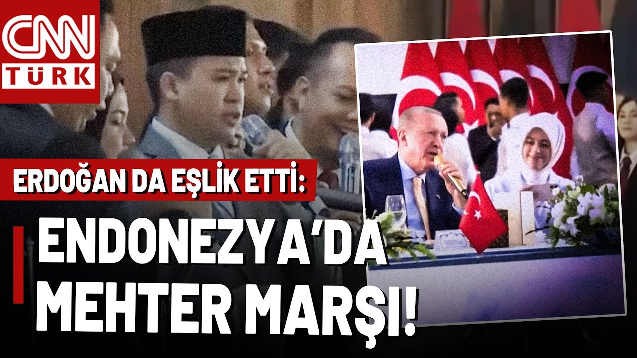 Endonezya'da Mehter Marşı Çalındı! Erdoğan'ın Mehter Marşına Eşlik Etme Anları... | Akıl Çemberi