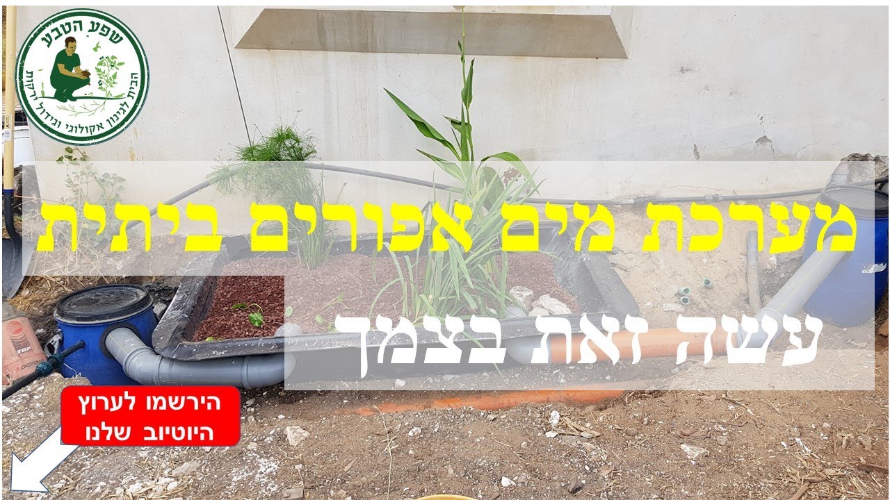 הקמת מערכת מים אפורים בבית הרצאה על אגנים ירוקים