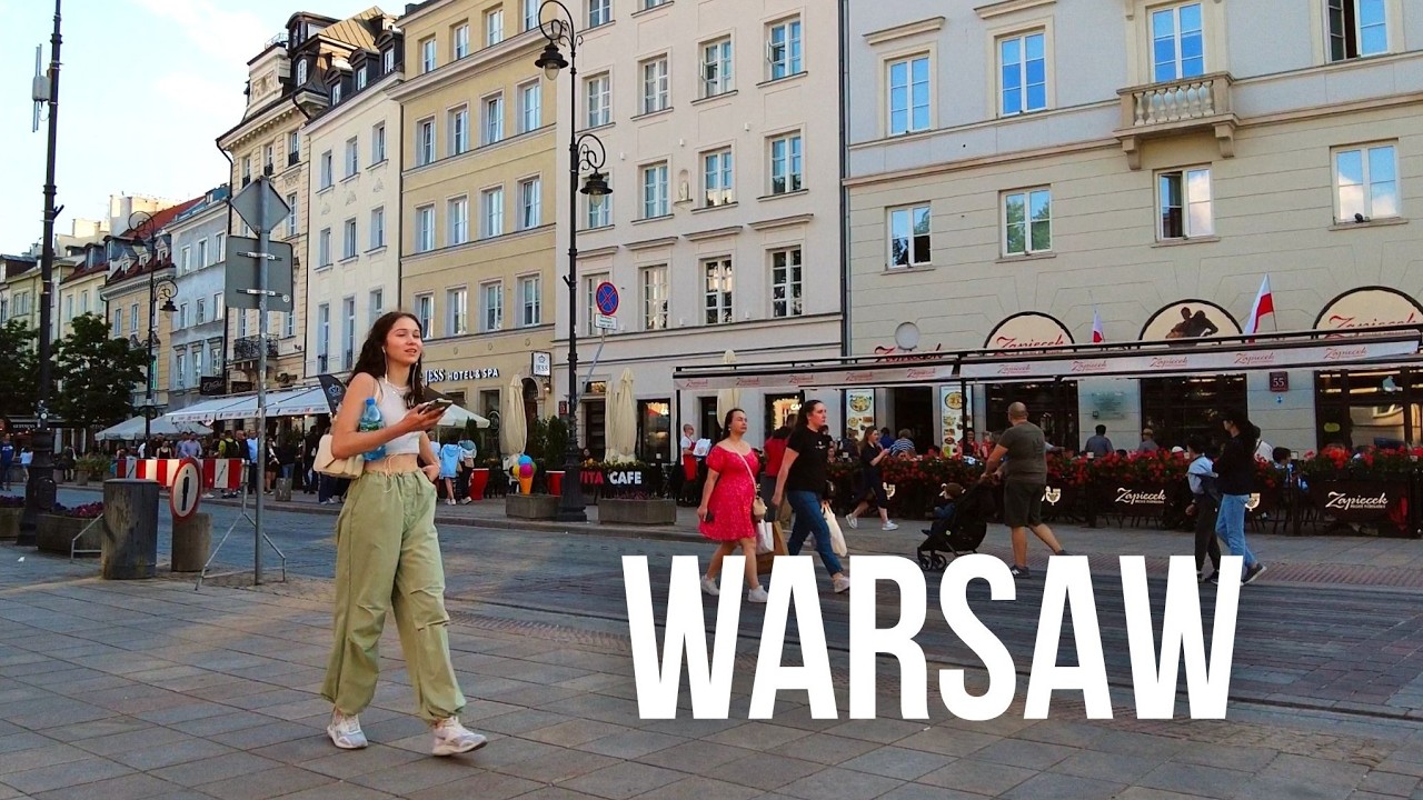 Walking in Warsaw: Bednarska to Krakowskie Przedmiescie - Spacer w Waraszawie, Polska - Poland