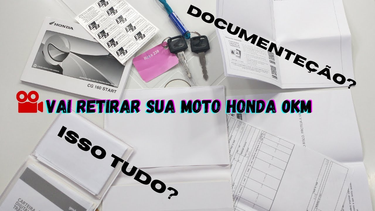 Chegou sua vez?Documentação que recebe na compra de uma Honda 0km Fé em Deus