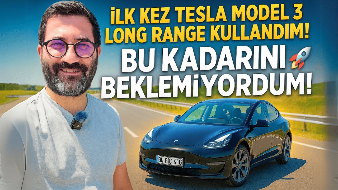 İlk Kez #Tesla Model 3 Long Range Kullandım! Otobanda Resmen Uçtu 🚀