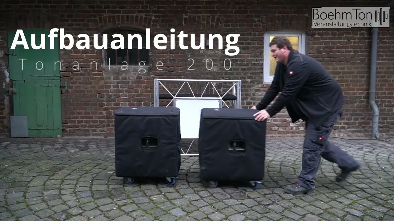 Aufbauanleitung Tonanlage 200 Quick-Start-Guide
