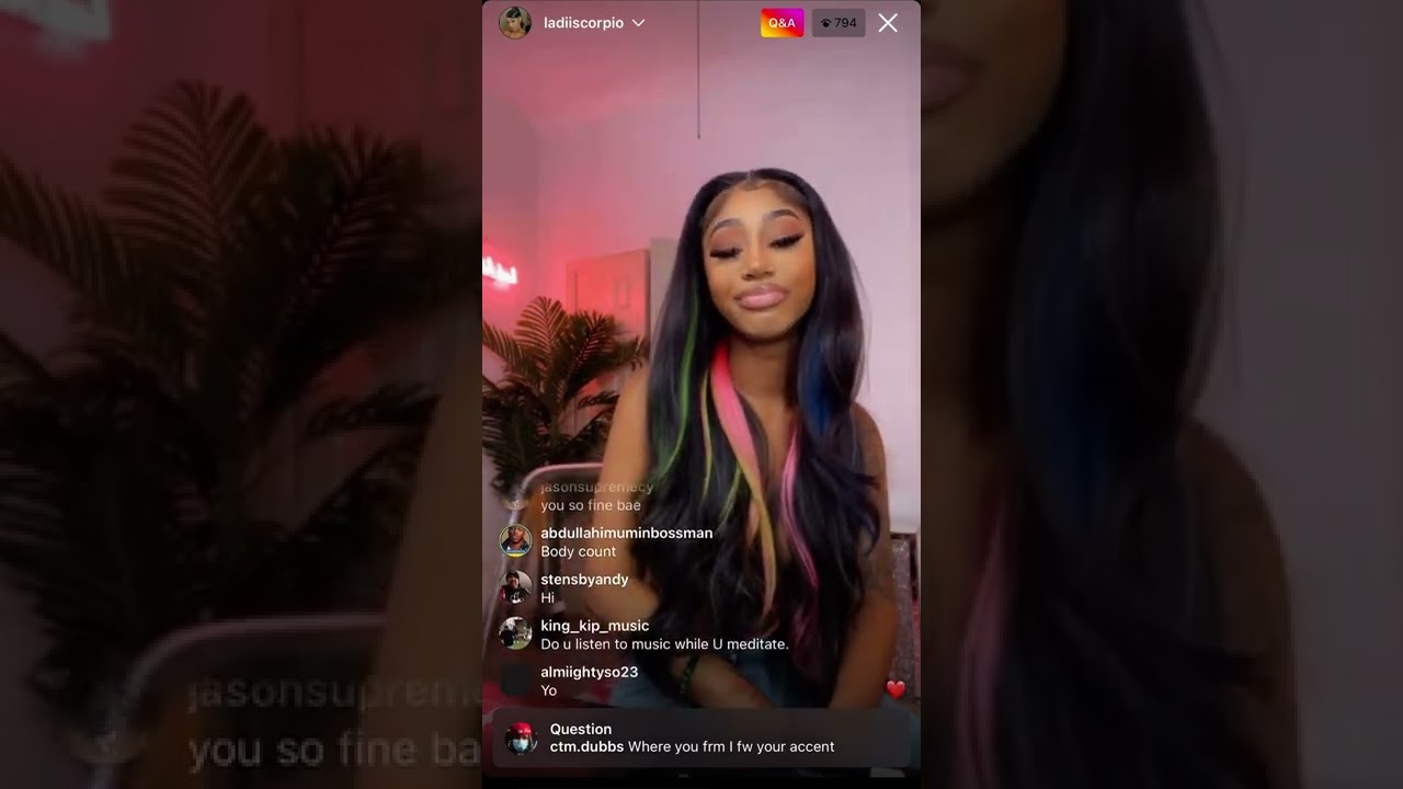 Ladiiscorpio ig live pt 2