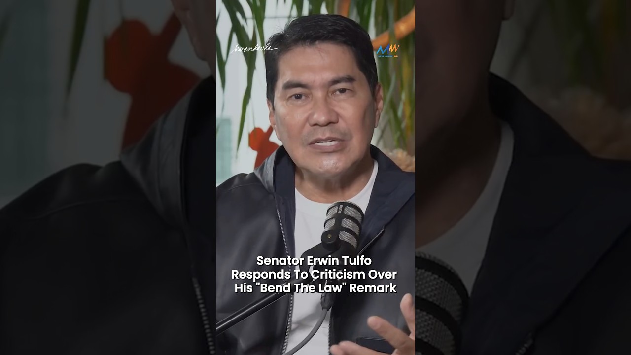 “I ENCOURAGE YOU TO CALL MY ATTENTION”,  Erwin Tulfo acknowledges criticism on “bend the law” remark