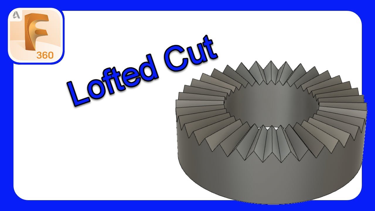 Fusion 360 Quick Tips | Serrated Washer Using Loft To A Point | #fusion360