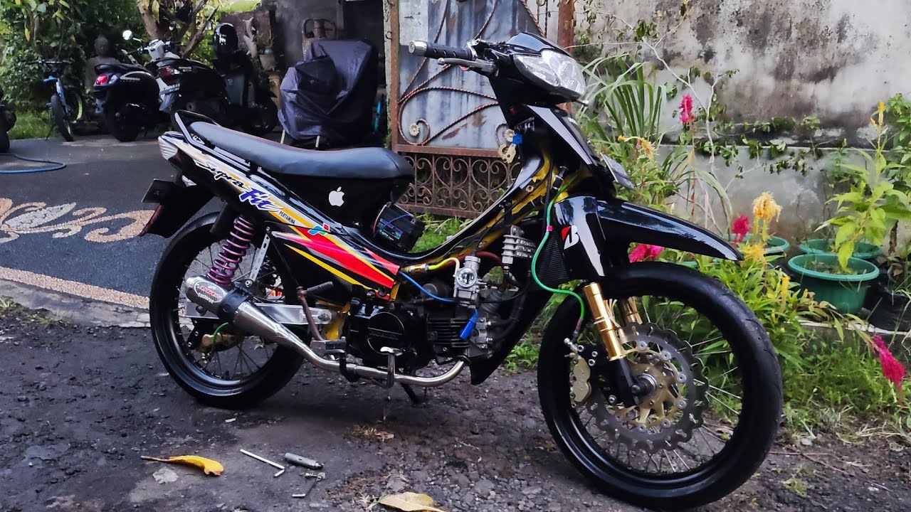 Supra Bapack 100 jadi Supra Fit Modif simple elegan