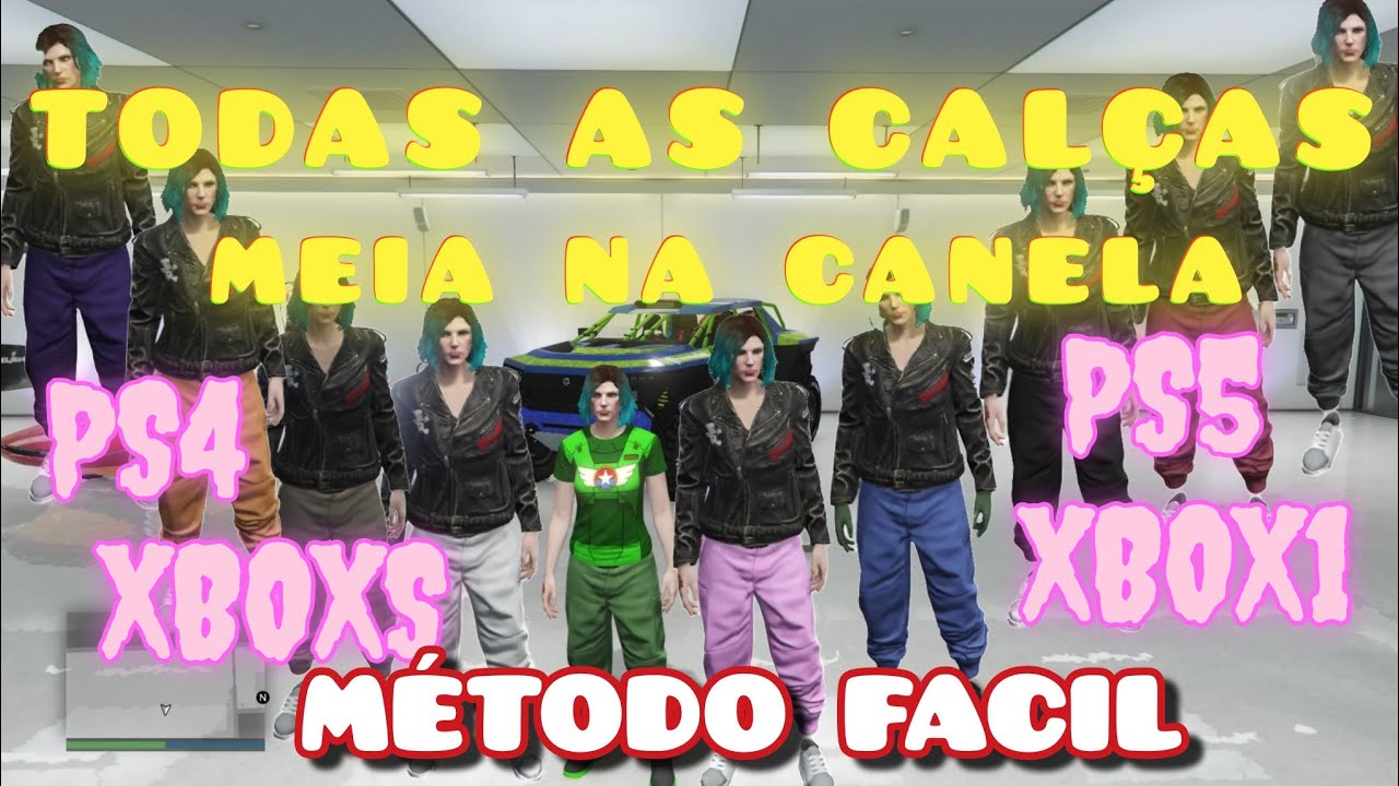 COMO PEGAR TODAS CALÇAS MEIA NA CANELA GTA5 ONLINE, **GLITCH FUNCIONANDO** XBOX, PS4, PS5