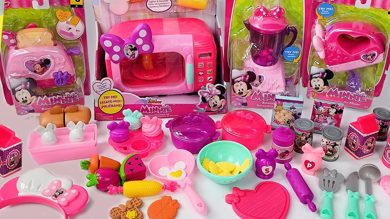 1H Satisfying with Unboxing Disney Minnie Mouse Kitchen Cooking PlaySet Toys Review Compilation ASMR