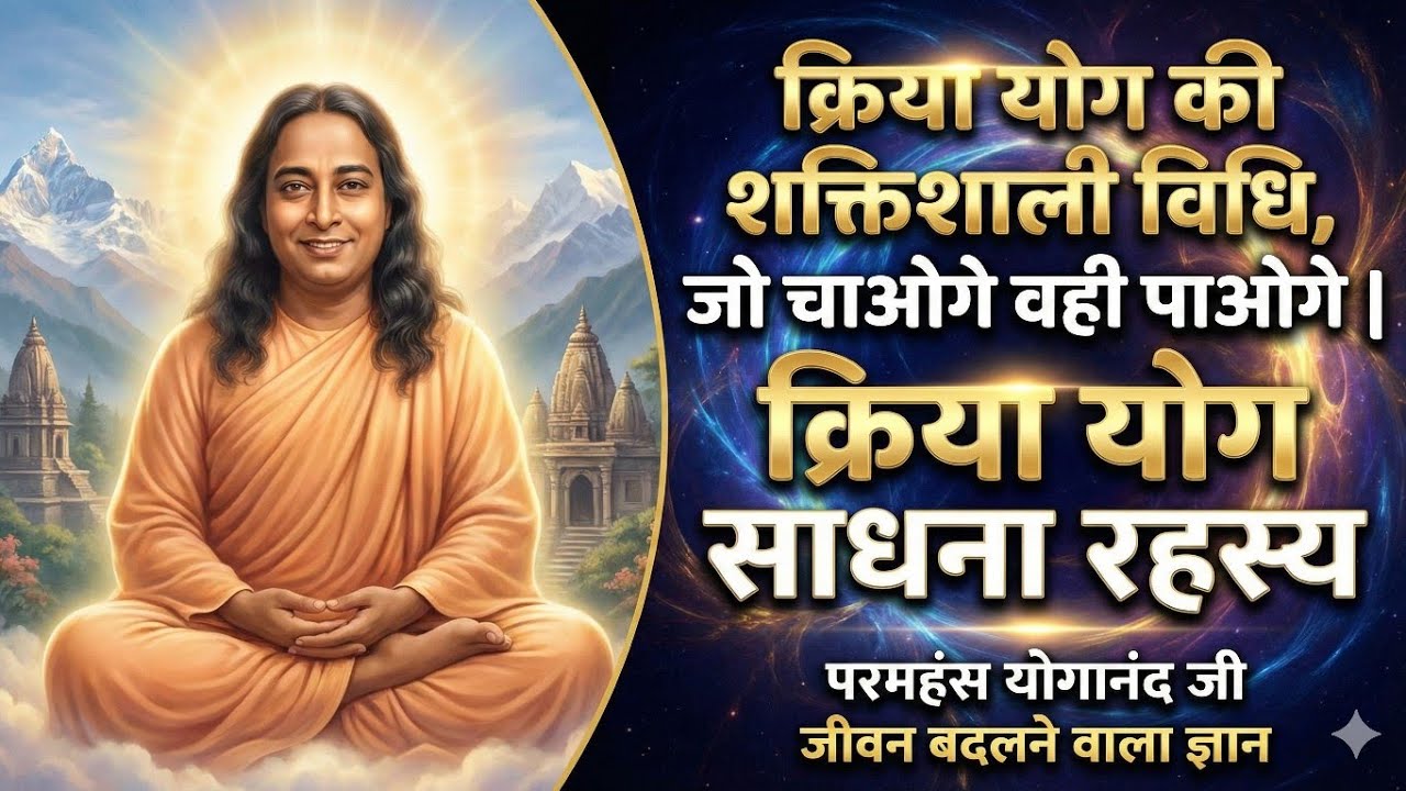✨क्रिया योग की शक्तिशाली विधि, जो चाओगे वही पाओगे क्रिया योग साधना रहस्य🙏 Paramhansa Yogananda