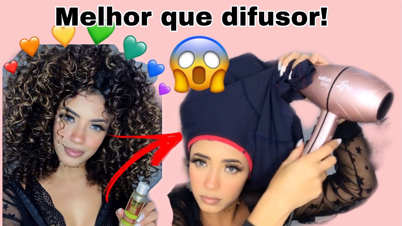 INVENTEI uma T&Eacute;CNICA para secar o cabelo em 3 minutos😱!Chega de FRIZZ! Muito + DEFINI&Ccedil;&Atilde;O!