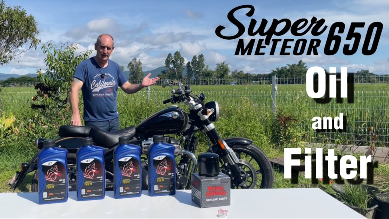 Замена масла и фильтра - Super Meteor 650 + сброс сервисного обслуживания