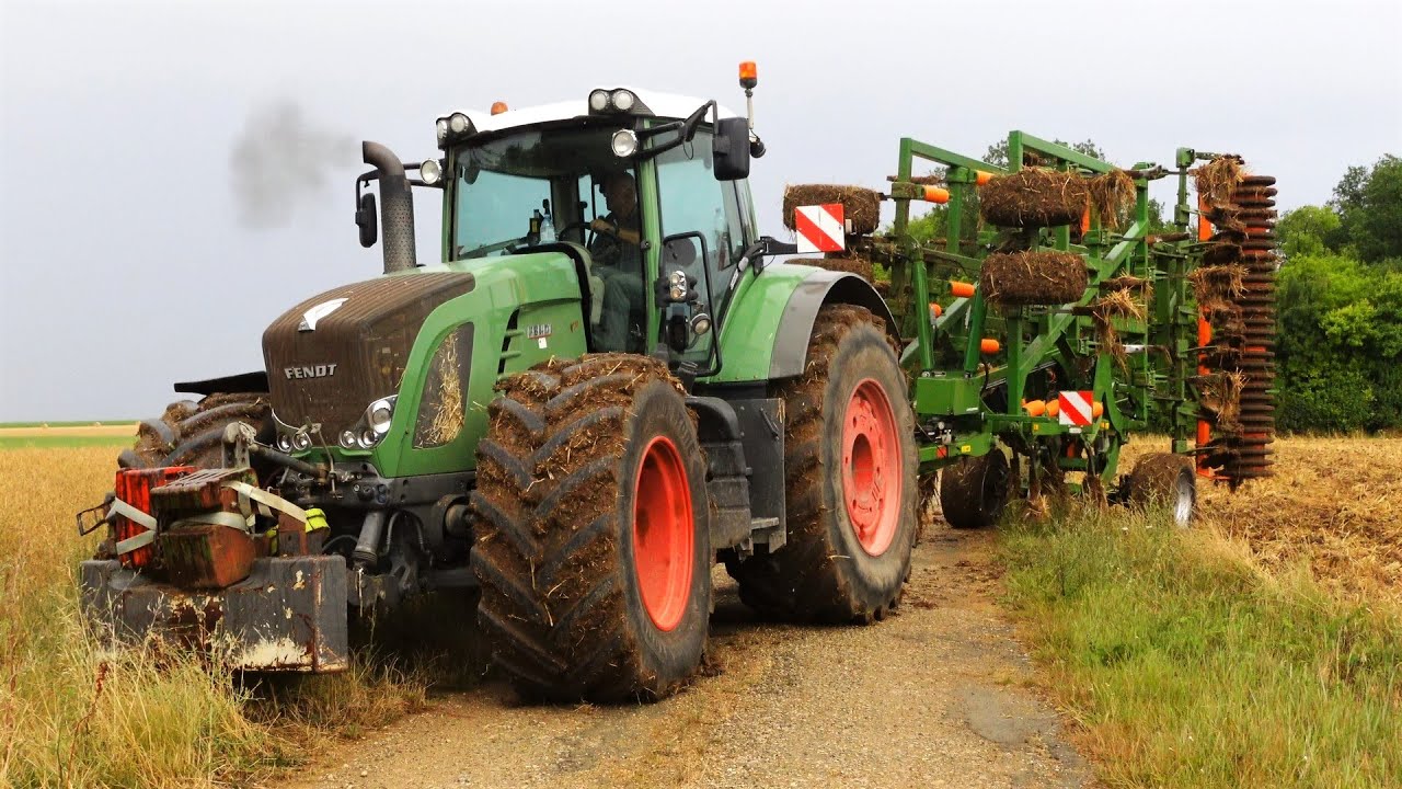 360 Chevaux  au Premier déchaumage 2022 ! Fendt 936 & Amazone 7m