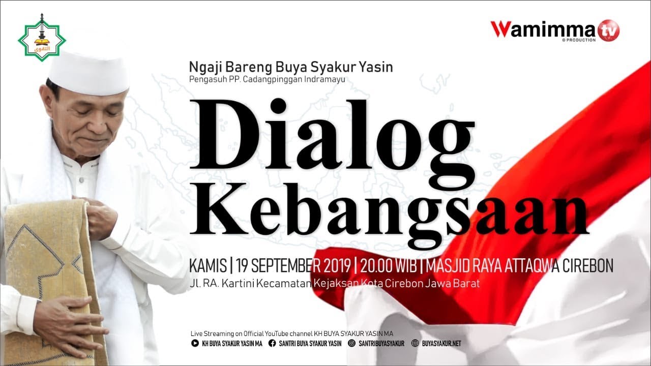 🔴Live Dialog kebangsaan Me Waspadai Pemurtadan Di Masjid At-Taqwa Cirebon 19/09/2019