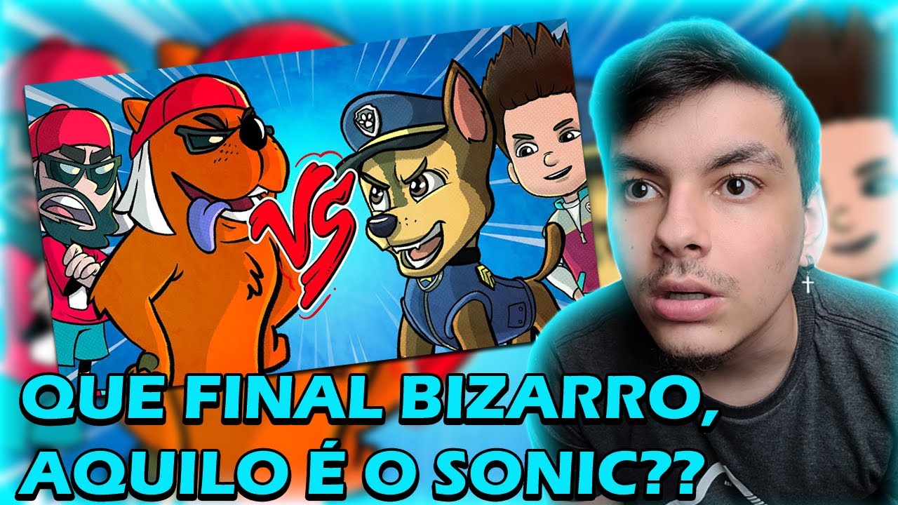 REACT Mussa e Malucão Vs. Chase e Ryder (Patrulha Canina) - Batalha de Rap (Desenho Animado)