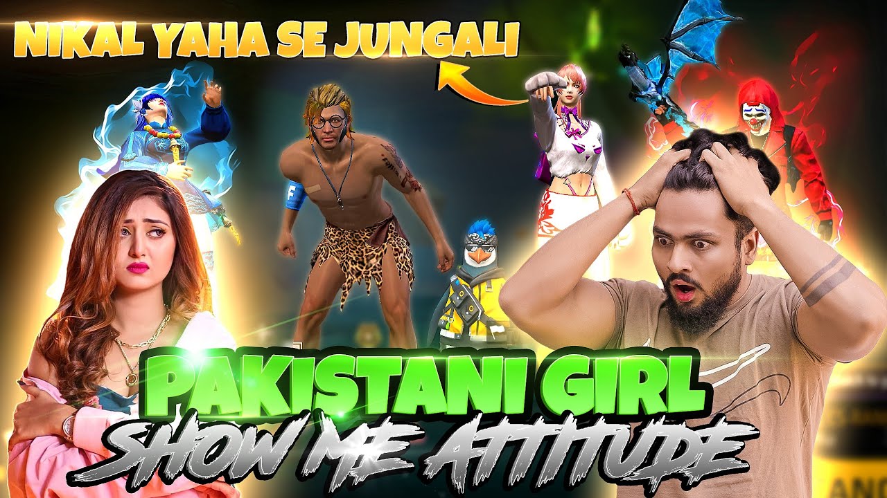 PAKISTANI GIRL SHOW ME ATTITUDE😡🤒आजा Indian कलुवा 1 vs 4 Pakistan में !!
