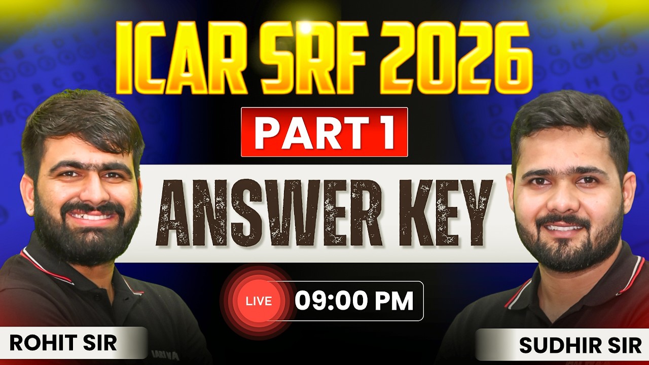 ICAR SRF 2026 Part A Paper Solution | Exam Analysis & Answer Key