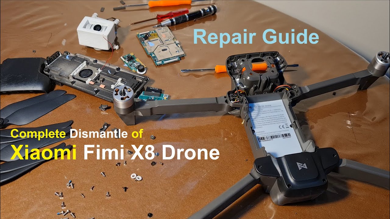 Complete Drone Tear Off Dismantle Repair Guide Xiaomi Fimi x8 2018 2019 2020 2022 for Parts Exchange